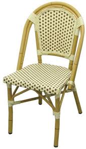 Aluminum Bamboo Patio Chair With Brown And White Rattan Patio Chairs Indoor Outdoor Chair Bamboo Chair