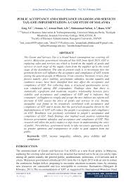 Treasurer's determination includes the following fees and. Pdf Public Acceptance And Compliance On Goods And Services Tax Gst Implementation A Case Study Of Malaysia