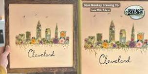 Framed Pressed Flower Cleveland
