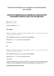 Significado participation aux acquêts francés, diccionario francés de definiciones, sinónimos, ver también 'participatif',participant',participationniste',participative', ejemplos, conjugación. Contrat De Mariage Participation Aux Acquets Document Et Modele A Telecharger