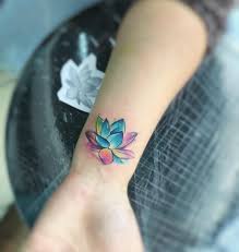 Black ink lily flower with butterflies tattoo on left back shoulder. Watercolor Water Lily Tattoo Google Search Trendy Tattoos Watercolor Tattoo Flower Tattoos