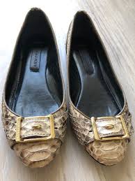 Burberry Shoes Python Snake Skin Buckle Daubeny Flats Original Box Dust Bag Fashion Clothing Shoes Accessories Womensshoes F Burberry Shoes Flats Shoes