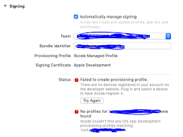 Could Not Find Any Available Provisioning Profiles For Xamarin Ios App In Visual Studion 2019 Stack Overflow