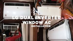 The rated cooling capacity is of 5000 watt. Lg Dual Inverter Window Ac 3 Star 1 5 Ton Installation Lg Window Ac 2020 Installation Charges Youtube