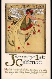 1920s New Year Vintage Happy New Year New Year Postcard Vintage Cards