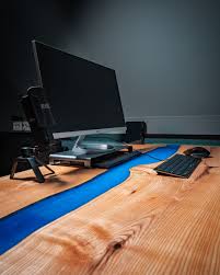 Epoxy River Desk Desk Epoxy Pine Desk