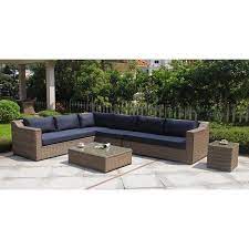 Dubai 6 Piece Wicker Outdoor Modular Lounge Setting Outdoor Lounge Set Outdoor Lounge Furniture Outdoor Lounge