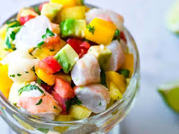 Ceviche De Crevettes Mangue Avocat Au Thermomix Recette Ceviche Crevette Ceviche Ceviche Crevettes