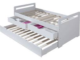 Lit Gigogne 90x190 Cm Brian Coloris Blanc Vente De Lit Enfant Conforama 249 Euros Lit Enfant Lit Enfant Conforama Lit Gigogne