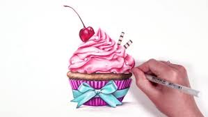 Coloured Pencil Beginners Series Cupcake Drawing Real Time Series Kirsty Partridge On Patreon Cupcake Drawing Color Pencil Sketch Colored Pencils