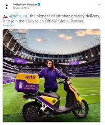 The new agreement marks getir's first sporting partnership in the uk. Bdvzgmd7sr7evm