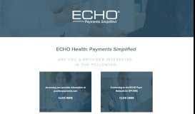 We did not find results for: Echo Health Provider Portal Page Login