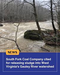 A West Virginia regulator issued its latest notice of violation against  South Fork Coal Company for “iron staining and sludge deposits” into the  Gauley River watershed caused by the company's Lost Flats #