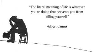 Quotes The Literal Meaning Of Life Is Albert Camus R Nosillysuffix Camus Quotes Albert Camus Quotes Words Quotes