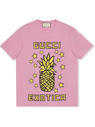 However, when someone talks about designer clothes, the first. Gucci Exotica Pineapple Print T Shirt Farfetch T Shirt Designer Outfits Woman Print T Shirt