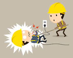 Electrical shock cartoon