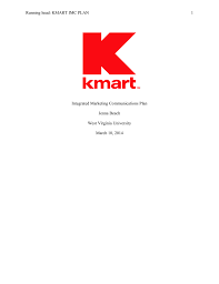 integrated marketing communications plan for kmart