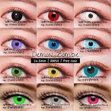 Free shipping on orders over $49, and fast shipping. Ready Stock Malaysia Demon Zombie Cosplay Lens Animation Halloween Crazy Lens Soft Contact Lens Shopee Malaysia