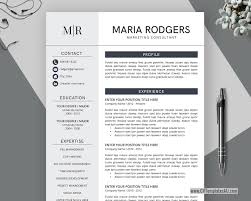 Simple Cv Template For Microsoft Word Cover Letter Curriculum Vitae Modern And Creative Resume Design First Job Resume Student Resume 1 3 Page Instant Download Cvtemplatesau Com