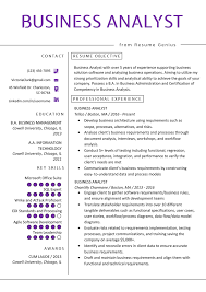 Business Analyst Resume Example Writing Guide Resume Genius Business Analyst Resume Business Resume Business Analyst
