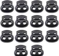 Toggles for Drawstrings,Double and Single Hole Spring Cord Locks Toggles  Cord Plastic Ends Stopper for Paracord Rope