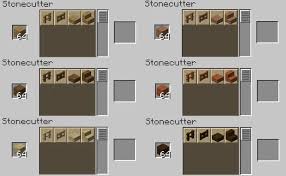 6 blocks for 4 stairs stone cutter: Wood Cutting 1 15 Minecraft Data Pack