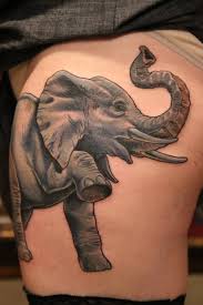 The larger the tattoo, the larger the obstacles that can be overcome and the bigger the. Elephant Head Tattoo Trunk Up Tattoo Design