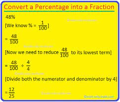 It consists of a numerator and. To Convert A Percentage Into A Fraction Percentage Into A Fraction