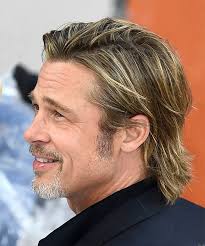 He fulfils the demand of the title not only by his acting but also by his astounding acting skills but by his. Brad Pitt Short Straight Copper Brunette Hairstyle With Layered Bangs