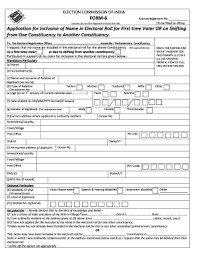 Fillable Online Election Commission Of India Form 6 Ceorajasthan Nic In Fax Email Print Pdffiller