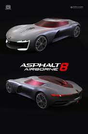 3d Car Model Created For The Asphalt 8 Airborne Racing Game New Renault Trezon Made By Our 3d Artists They Focused On Asphalt 8 Airborne New Renault Asphalt