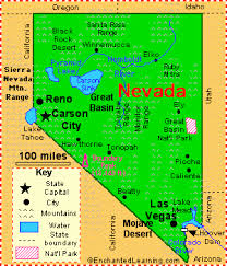 Nevada is the 7th largest and the 34th most populous state of the united states of america. Nevada Facts Map And State Symbols Enchantedlearning Com