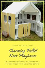 Whether you're a homeowner or a here is my kids playhouse made with several pallets. Charming Inspired Pallet Kids Playhouse 1001 Pallets