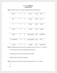 A worksheet of the series jobs, designed for high beginners or lower intermediate, with a short text and 5 tasks (comprehension + gramm. Ir A Infinitive Worksheet By My Spanish Co Tpt