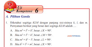 Kunci jawaban pkn kelas 8 bab 5. Jawaban Matematika Kelas 8 Uji Kompetensi 6 Hal 45 52 Diketahui Segitiga Klm Dengan Panjang Jagotutorial