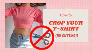 Now you've got your shorts! 6 New Ways How To Crop T Shirt Without Cutting No Scissors Crop Top Diy Youtube