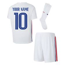 France mens blue 2020 nike fff home kit football shirt medium bnwot. 2020 2021 France Away Nike Little Boys Mini Kit Your Name Cd1270 100 200880 84 71 Teamzo Com