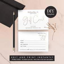 Show your appreciation to clients, employees and business partners with the gift of choice. Editable Gift Certificate Printable Gift Card Template Business Gift Voucher A Gift For You Diy Gift Card Instant Download 0005 Printable Gift Certificate Printable Gift Cards Gift Card Template