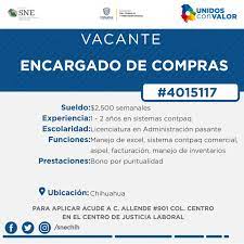 Nuevas Vacantes Servicio Nacional De Empleo Chihuahua Facebook