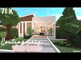 Contemporary Tiny Home Bloxburg Speedbuild 71 K Youtube Tiny House Layout Tiny House Modern Family House