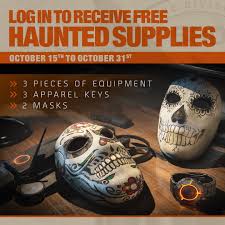 To discover these two masks, you'll first must reclaim the control point to get the spectre masks, head north from the monument and examine the rooftops for the hunter. The Division 2 On Twitter Log In To Thedivision2 Until October 31st And Receive Our Haunted Supplies Care Package Three Pieces Of Equipment Three Apparel Keys And Two New Masks Are Waiting