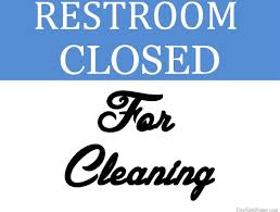 Printable Restroom Closed For Cleaning Sign Restroom Signs Cleaning