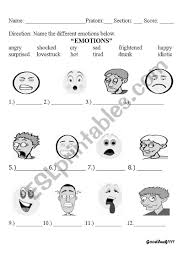 Feelings crossword feelings flashcards feelings wordsearch. Emotions Esl Worksheet By Ningz