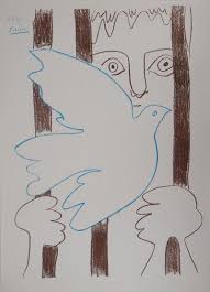 Weitere ideen zu picasso, pablo picasso, kunst picasso. Pablo Picasso Freiheit Mit Der Taube Amnistia 1957 Signierte Lithographie Moderne Kunst Plazzart