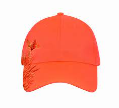Kc Caps Men Hunting Hat Orange Embroidered Baseball Cap Adjustable Back With Velcro Closureneon Orange Pheas Hunting Hat Embroidered Baseball Caps Baseball Cap