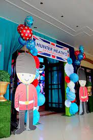 Look into renting or buying old wine barrels for decoration. Hunter S British Royal Themed Party 1st Birthday British Themed Parties Party Themes British Party