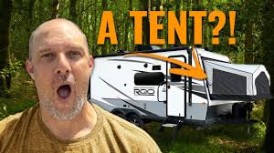 Hybrid Travel Trailer with Tent-like Bedrooms. RV Review Rockwood Roo 21SS