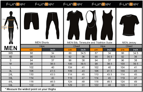Funkier Mens Cycling Clothing Size Chart Mr Cycling World
