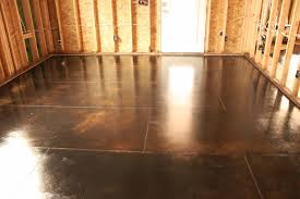 5 On 50 South Sneak Peek Of The Floors Stained Concrete Flooring Walnut Stain