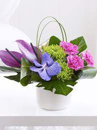 Carnation Vanda And Anthurium Arrangement Anthurium Arrangement Corporate Flowers Online Flower Shop